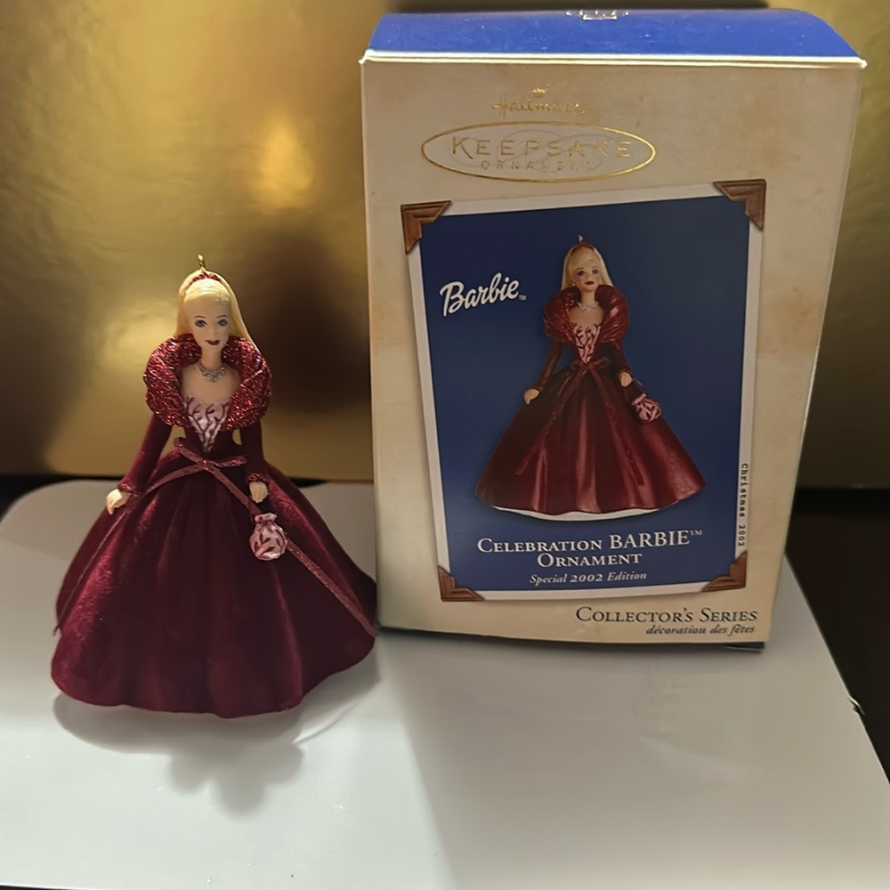 Celebration Barbie Ornament beautiful special 2002 edition